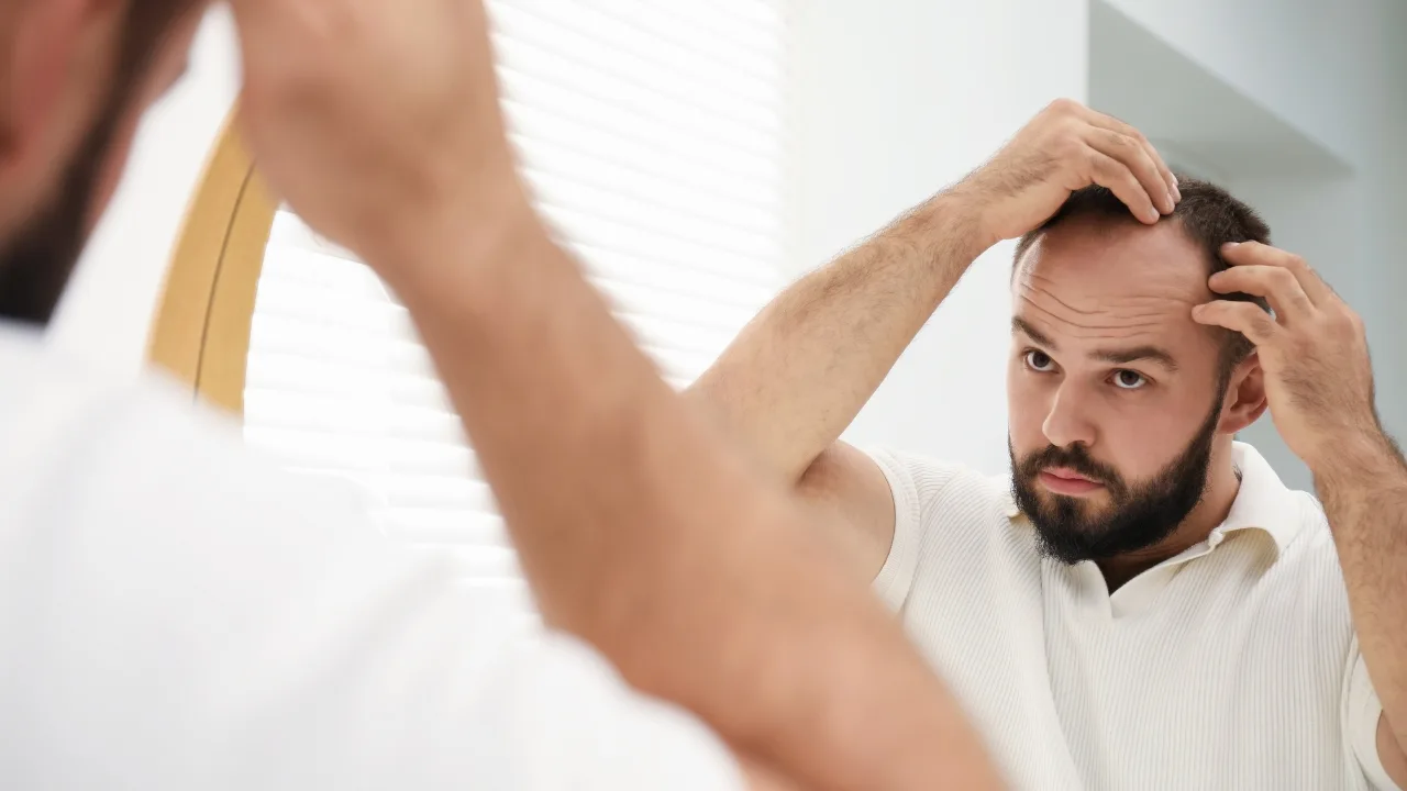 cheveux clairsemés
